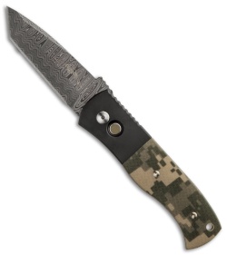 Emerson Protech CQC-7 Automatic Knife w/ Digi Camo G-10 (3.25" Damascus)