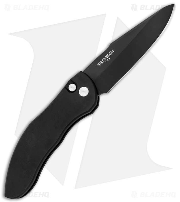 Protech Elishewitz Doru LeftHanded Automatic Knife (3.5" Black Plain