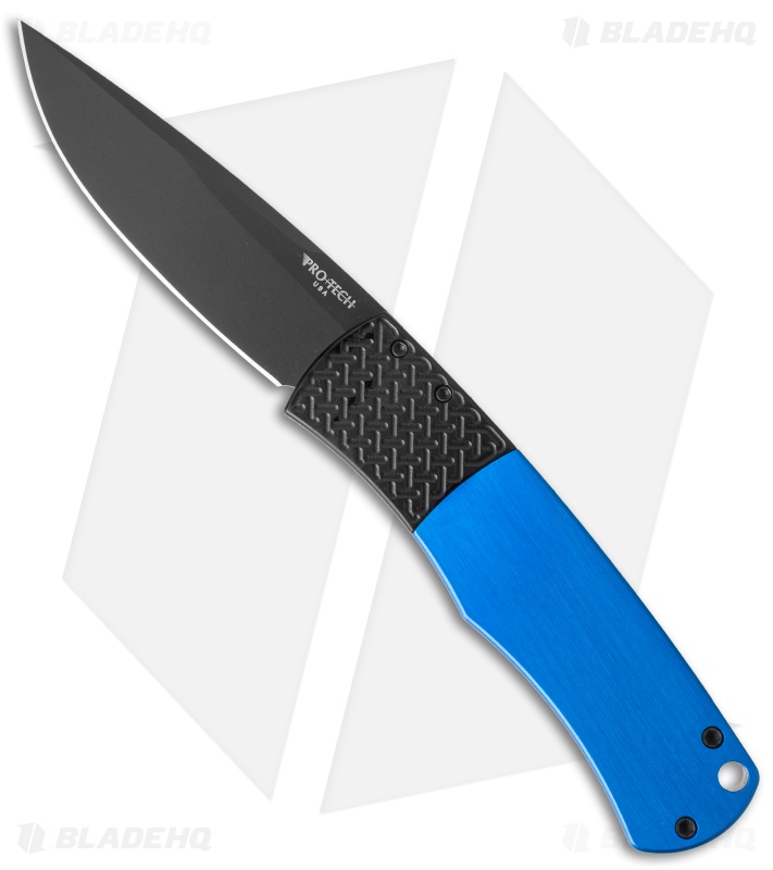 Protech Magic "Whiskers" Automatic Knife Blue (3.125" Black) BR1.7 Blade HQ