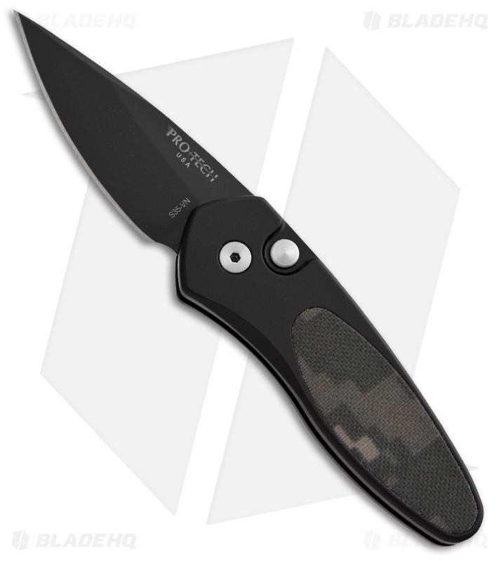 Protech Sprint Automatic Knife Black Camo G10 (1.95" Black) 2925