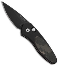 Protech Sprint Automatic Knife Black w/ Camo G-10 (1.95" Black) 2925