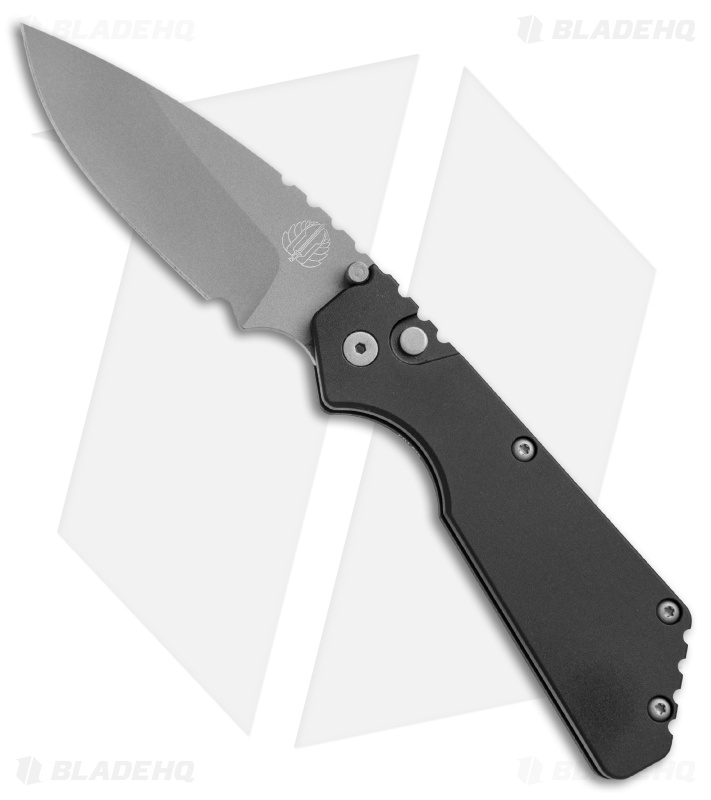 Strider + Protech PT Automatic Knife Black (2.75" Bead Blast) Blade HQ