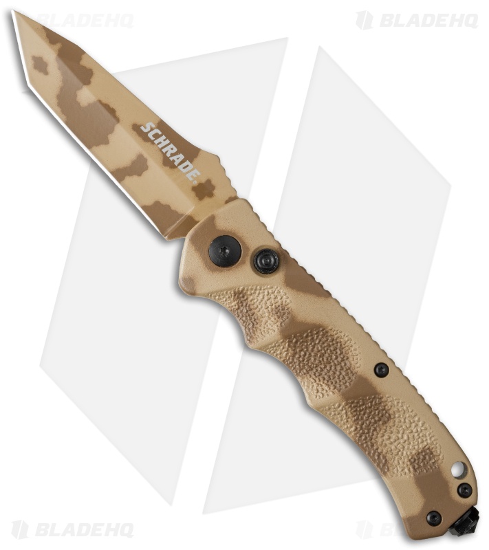 Schrade Extreme Survival Tanto Automatic Knife (3.25" Desert Camo