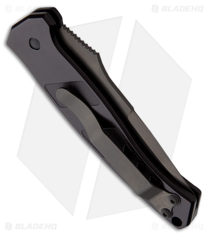 SigTac Automatic Tactical Knife w/ Drop Point (Black SER) Blade HQ