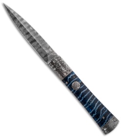 Rainy Vallotton Original Prototype Mace Automatic Knife (4.25" Damascus)