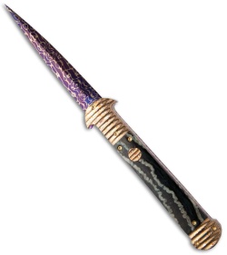 Rainy Vallotton Custom C-Lance Prototype Automatic Knife (4.125" Damascus)