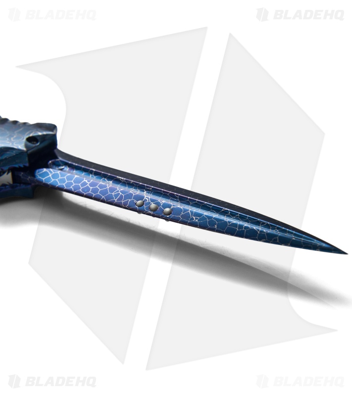 Rainy Vallotton Mini Mace Automatic Knife (3.375" Damascus) Blade HQ