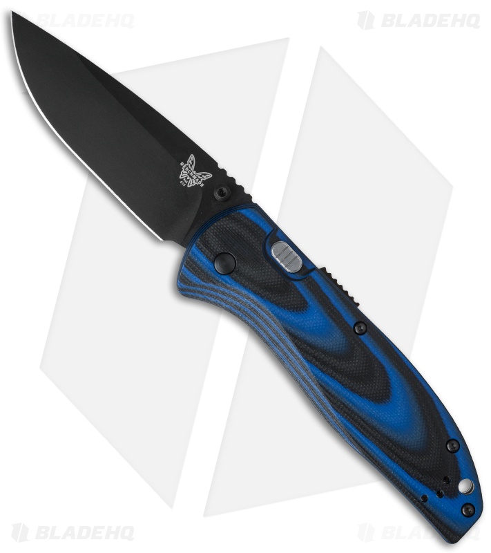 Benchmade APB Assisted Push Button Knife (3.6" Black) 665BK Blade HQ