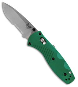 Benchmade Mini Barrage Knife Spring Assisted (2.91" Satin Serr) 585S-1101