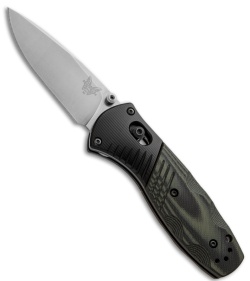 Benchmade 586-1401 Mini Barrage Black/Green G10 Limited Edition 2014 SHOT Show