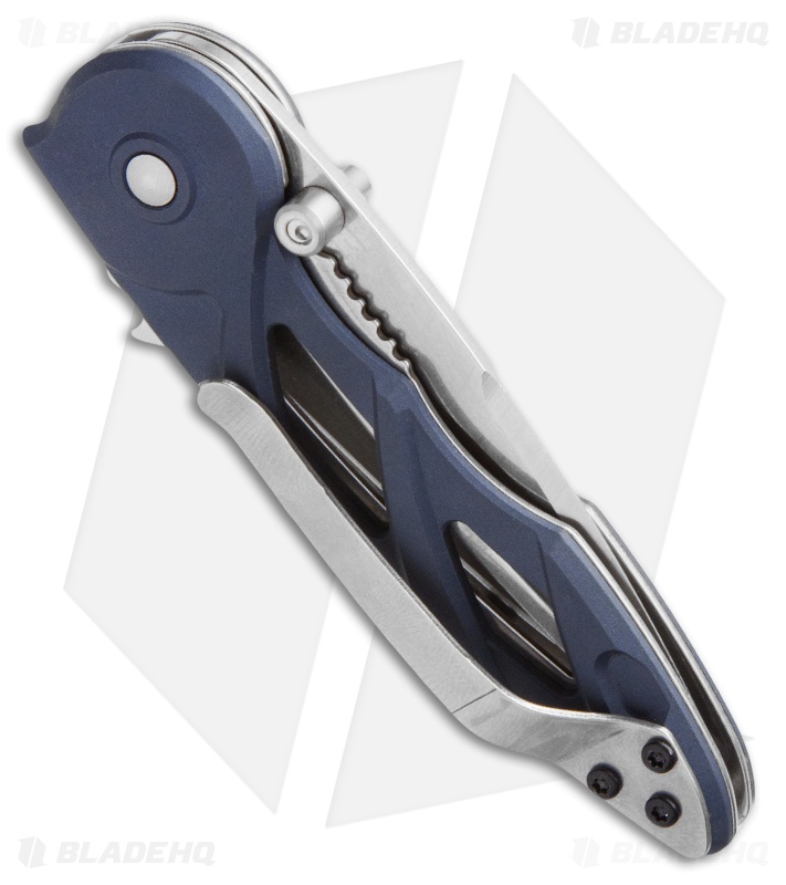 Buck Rush Spring Assisted Knife Blue Aluminum (2.5" Satin) 0290BLS1