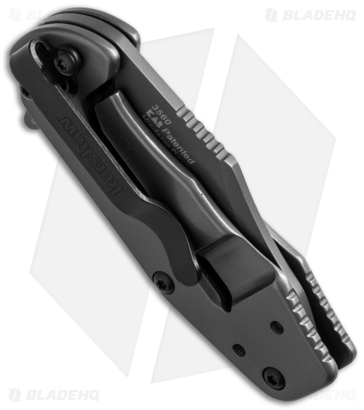 Kershaw Ember Assisted Opening Flipper Knife (2" Gray) 3560 Hinderer