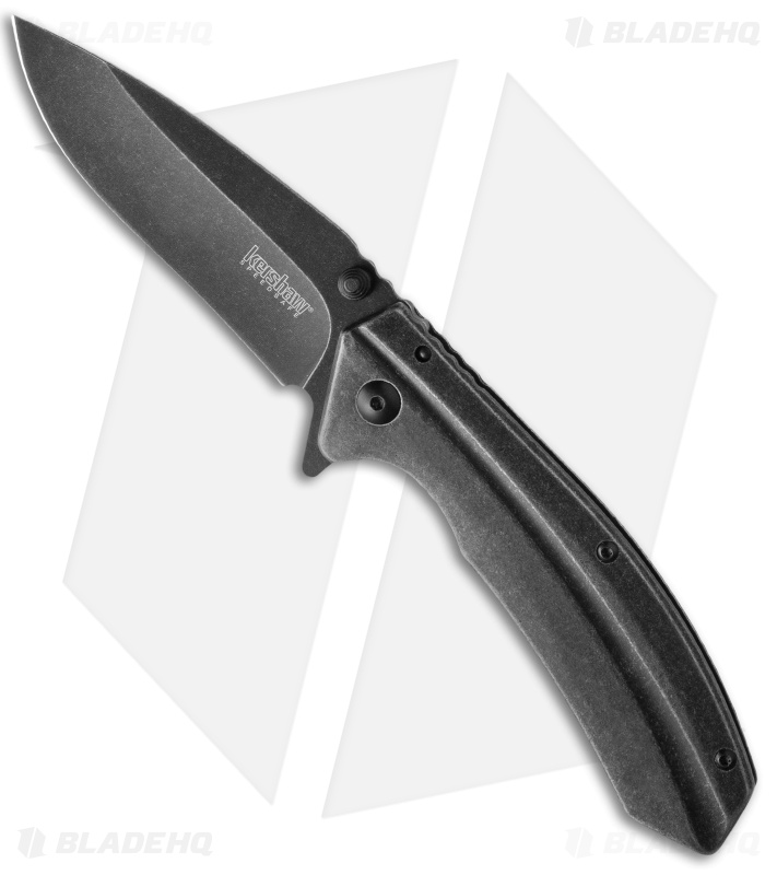 Kershaw Filter Frame Lock Knife Stainless Steel (3.25" BlackWash) 1306BW Blade HQ