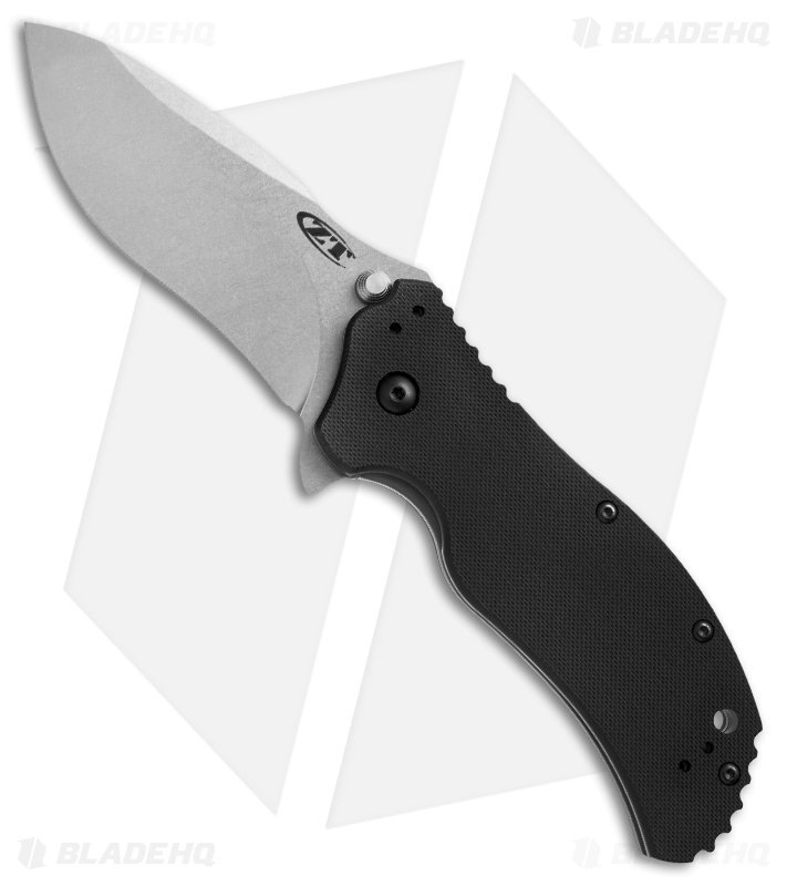 Zero Tolerance 0350SW Assisted Opening Knife Black (3.25" Stonewash) ZT
