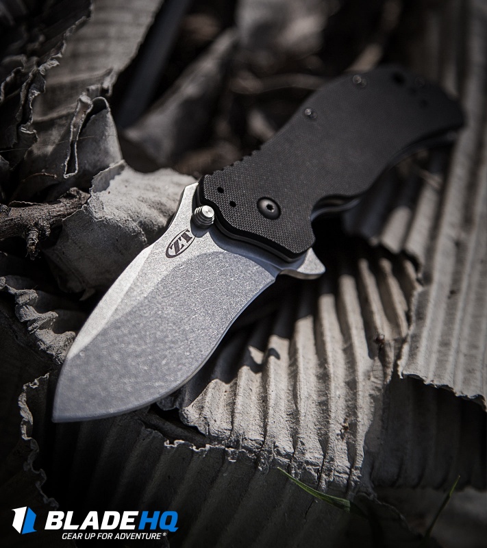 Zero Tolerance 0350SW Assisted Opening Knife Black (3.25" Stonewash) ZT