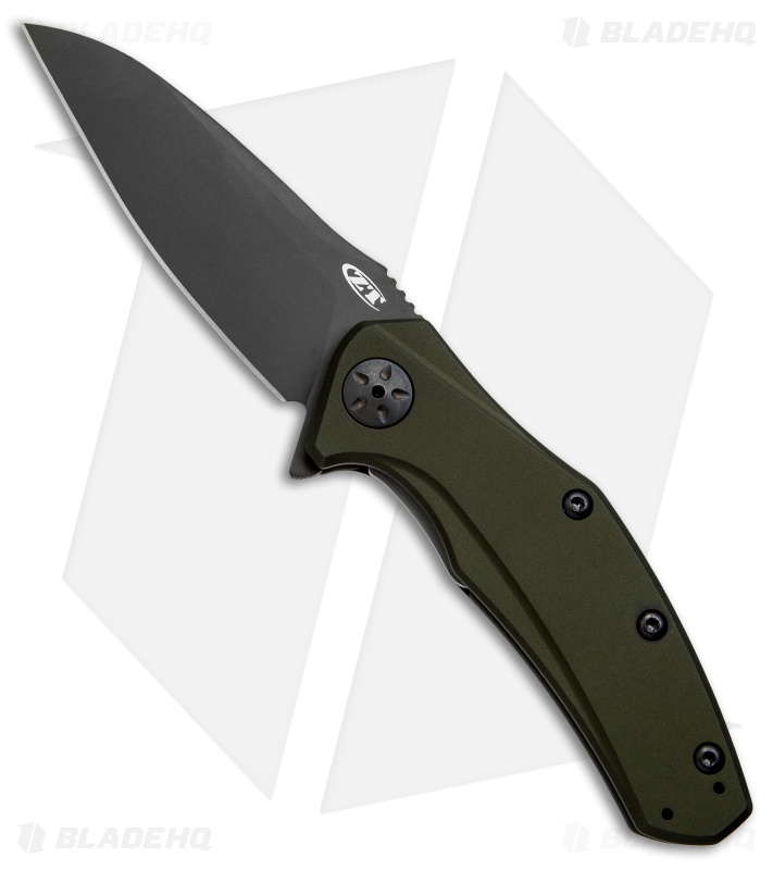 Zero Tolerance 0770 Assisted Opening Knife OD Green (3.25" Black) ZT