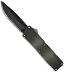 Lightning D/A OTF Camo Automatic Knife (3.5" Black Serr)