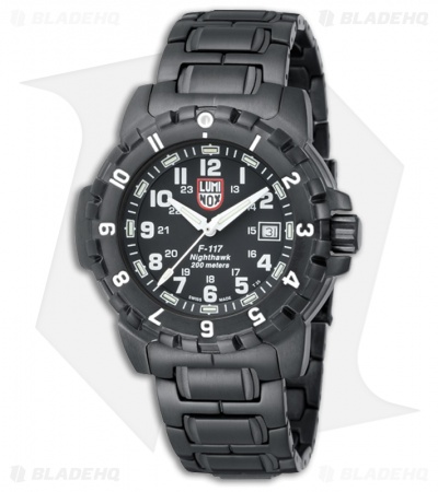Luminox Men's F-117 EVO Nighthawk Watch PVD Stainless Steel (Black) 6402