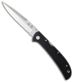 Al Mar Eagle Talon Ultralight Black Linen Micarta Knife (4" Plain) 1005UBK2T