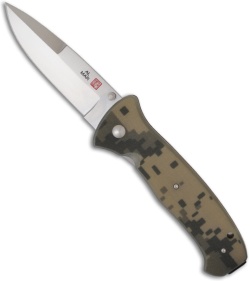 Al Mar SERE 2000 S2KDC Digital Camo Folding Knife (3.6" Satin Plain)