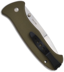 Al Mar SERE 2000 S2KOD Olive Drab Folding Knife (3.6" Satin Plain)
