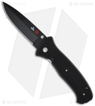 Al Mar SERE 2000 S2KB Folding Knife (3.6" Black Plain)
