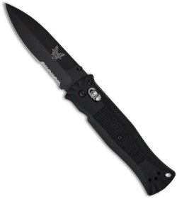 Benchmade 530SBK Pardue Folding Knife (3.25" Black Serr)