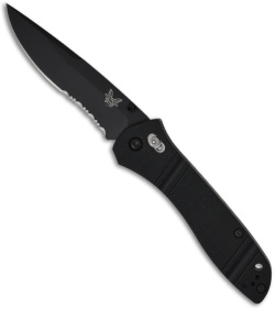Benchmade McHenry & Williams 710SBKD2 Knife Axis Lock (3.9" Black Serr)