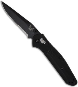 Benchmade 943SBK Osborne Folding Knife (3.4" Black Serr)