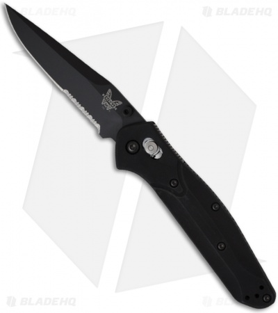 Benchmade 943SBK Osborne Folding Knife (3.4" Black Serr)