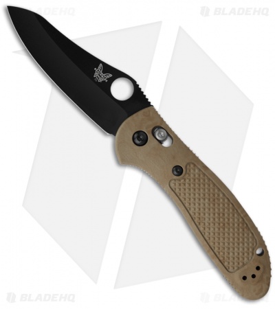 Benchmade Griptilian AXIS Lock Knife Sand (3.45" Black) 550BKHGSN