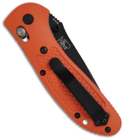Benchmade Griptilian Knife 551SBK-ORG (3.45" Black Serr)