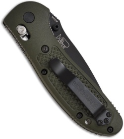 Benchmade OD Green Griptilian Tanto Folding Knife 553SBKOD (3.45" Black Serr)
