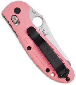 Benchmade Mini Griptilian Knife Pink (2.91" Satin Serr) 555SHG-PNK