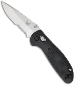 Benchmade Mini Griptilian Knife 556S (2.91" Satin Serr)