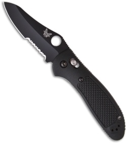 Benchmade Griptilian Knife 550SBKHG  (3.45" Black Serr)