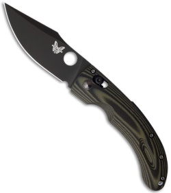 Benchmade Limited Mini Onslaught Axis Lock Knife (3.45" Black Plain) 746BK-1302