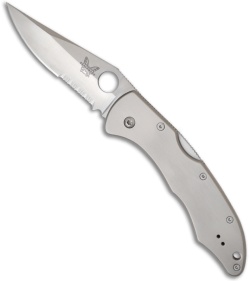 Benchmade Titanium Pika II Folding Knife 10402S-1 (3.5" Satin Serr)