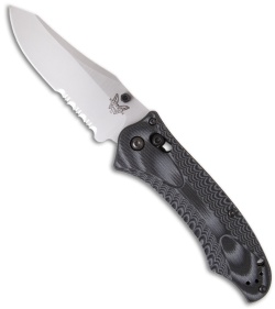 Benchmade 950S Rift Osborne Folding Knife (3.67" Matte Serr)