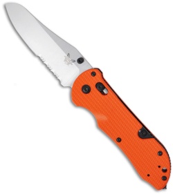 Benchmade 915S-ORG Triage Rescue Knife Hook Axis Orange G10 (3.5" Satin Serr)