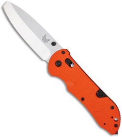 Benchmade 916-ORG Triage Rescue Knife Hook Opposing Bevel (3.5" Satin Plain)