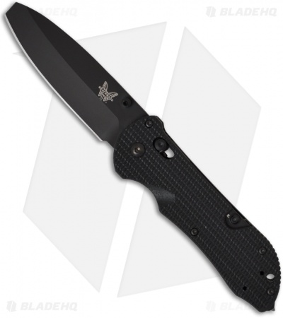 Benchmade 916BK Triage Rescue Knife Hook Opposing Bevel (3.5" Black Plain)