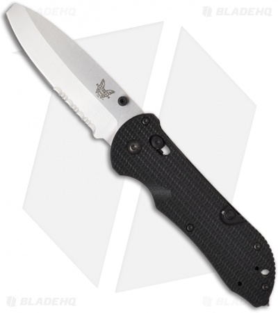 Benchmade 916S Triage Rescue Knife Hook Opposing Bevel (3.5" Satin Serr)