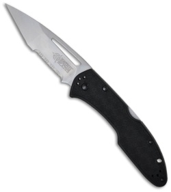 BlackHawk! BHB40 Large Tanto Folding Knife (Stonewash SER) 154011SL