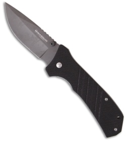 Boker Magnum Detonation I Drop Point Folding Knife (3.375" Gray Plain) 01MB285