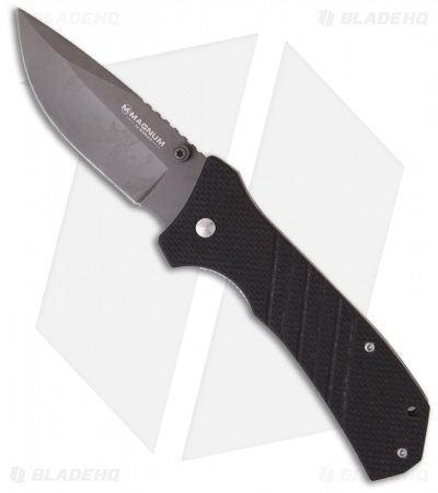 Boker Magnum Detonation I Drop Point Folding Knife (3.375" Gray Plain) 01MB285