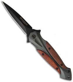 Boker Magnum Starfighter Folding Knife (3.625" Black Plain) 01RY069