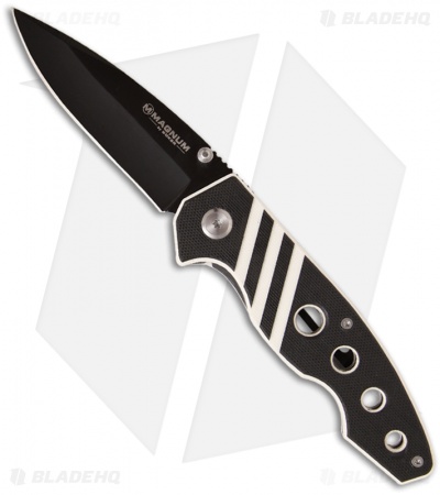 Boker Magnum Grand Piano Folding Knife (3.375" Black Plain) 01RY101