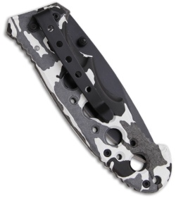 Boker Magnum Winter Camo Folding Knife (3.25" Black Plain) 01RY136