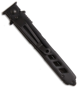 Boker Magnum Slots Folding Knife (4" Black Plain) 01SC084